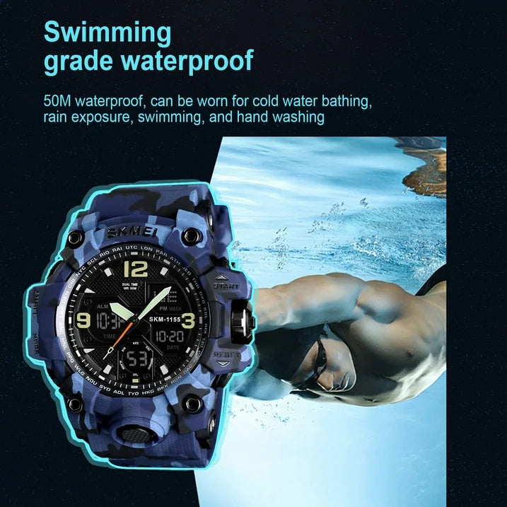 SKMEI Men's Analog Sports Military Watch