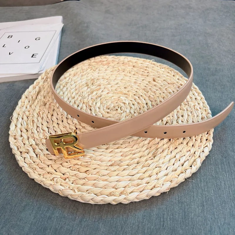 Fashionable Men's Belt with Metal Buckle