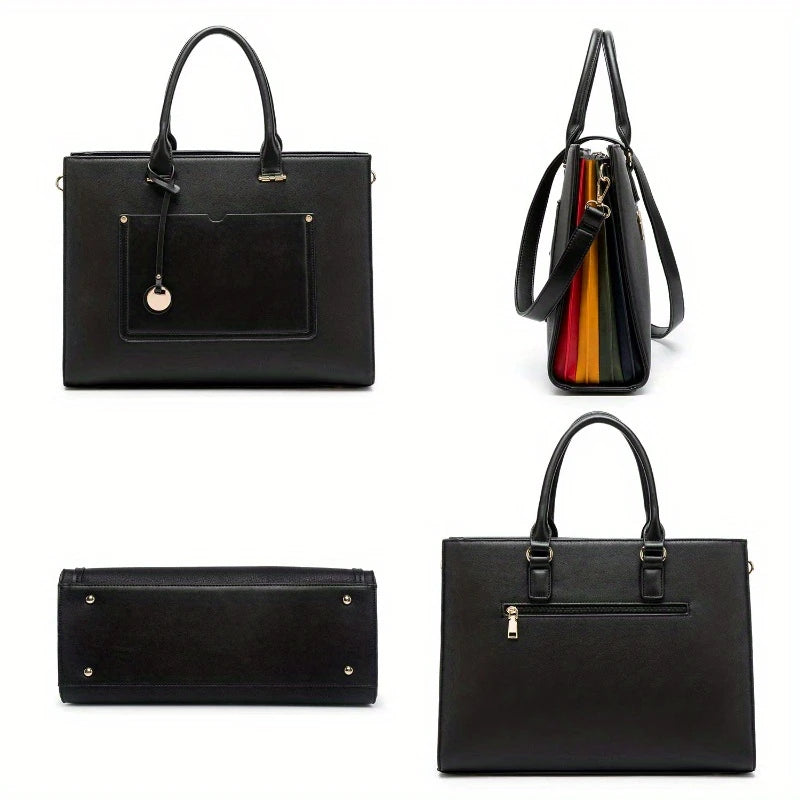 Women - 16-Inch Business Briefcase with Shoulder Strap, Document Organizer & Padded Compartment