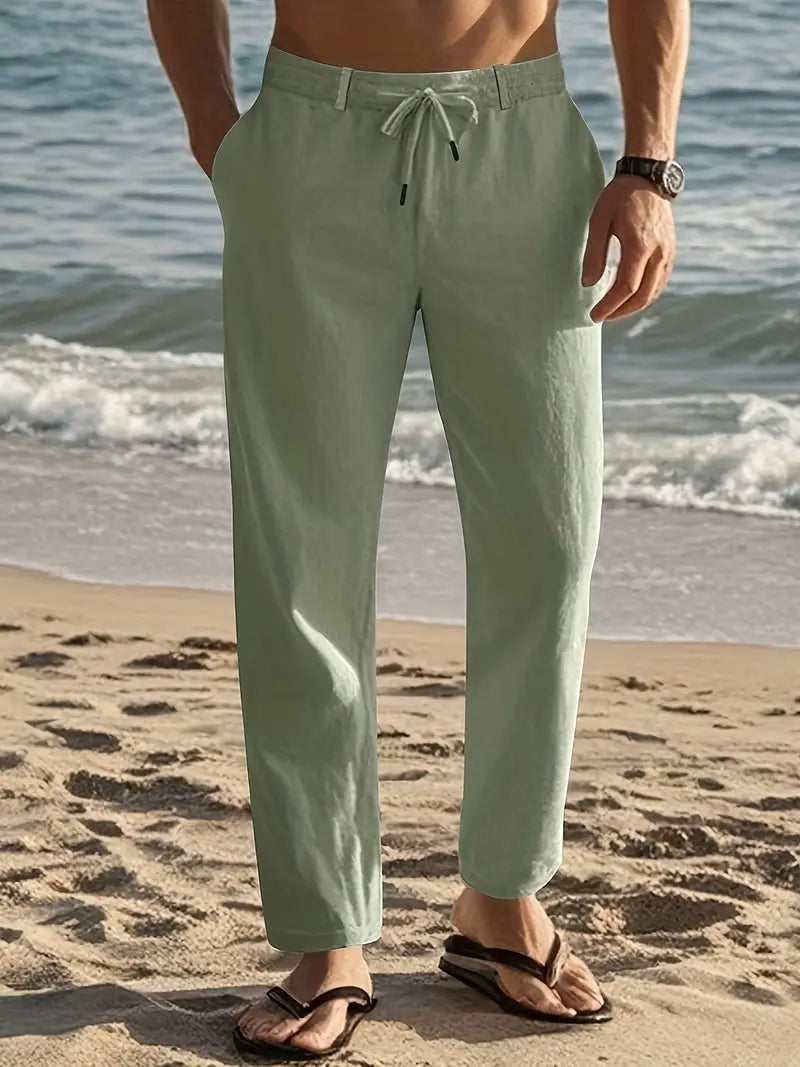 Men's Breathable Linen Hip Hop Pants