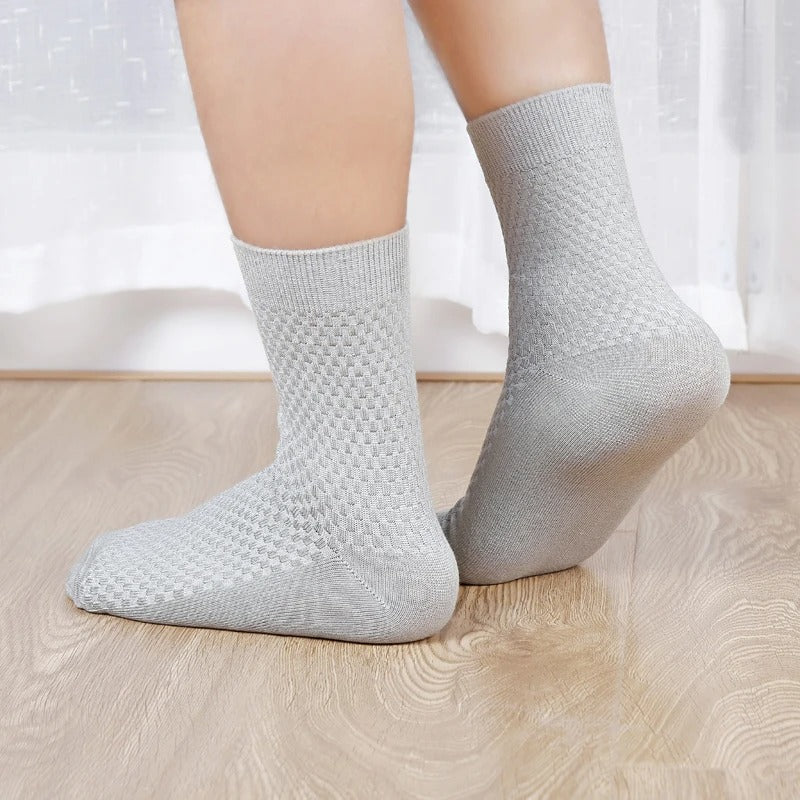 Men’s Bamboo Fiber Business Socks – 10 Pairs