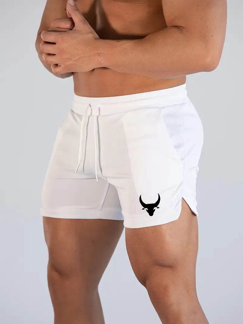 Men's Athletic Calf Print Shorts - 2-Pack
