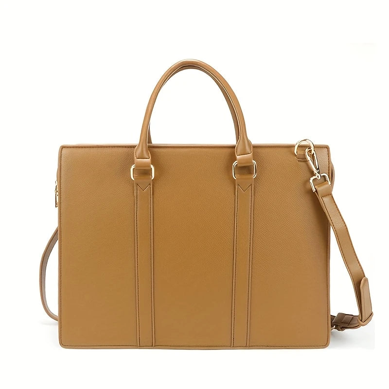 women Business Lightweight Office Briefcase Large Capacity Handbag Shoulder