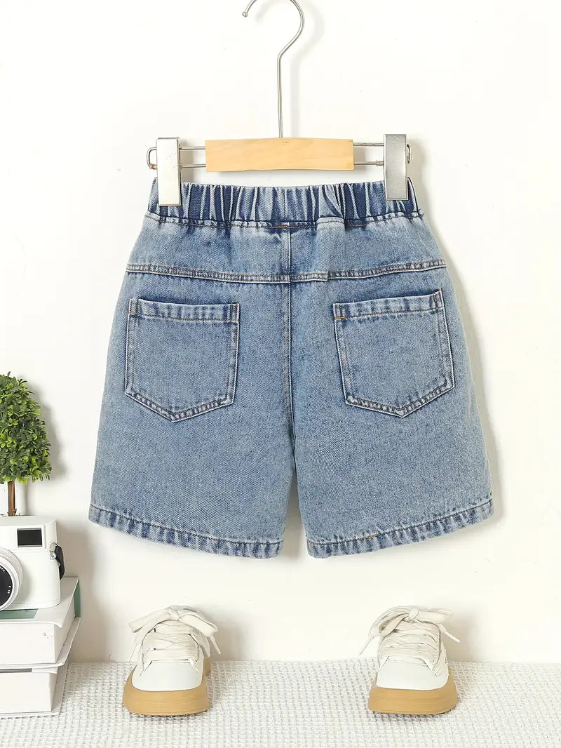 Boys' Casual Denim Shorts with Pockets