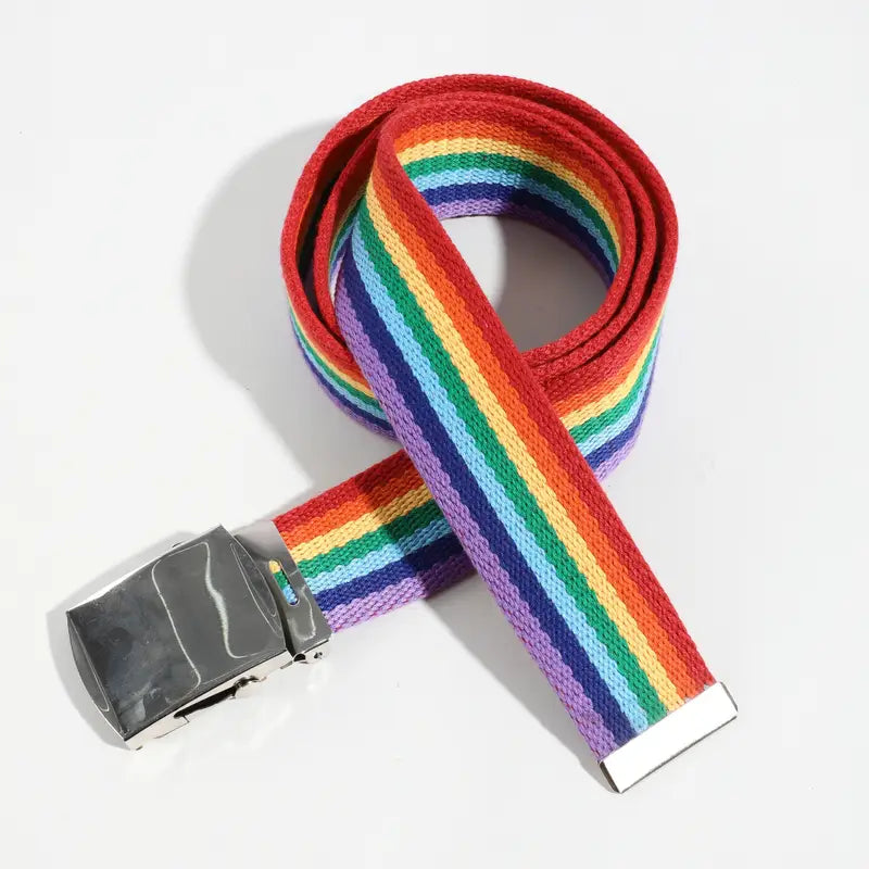 Canvas Men's Rainbow Belt