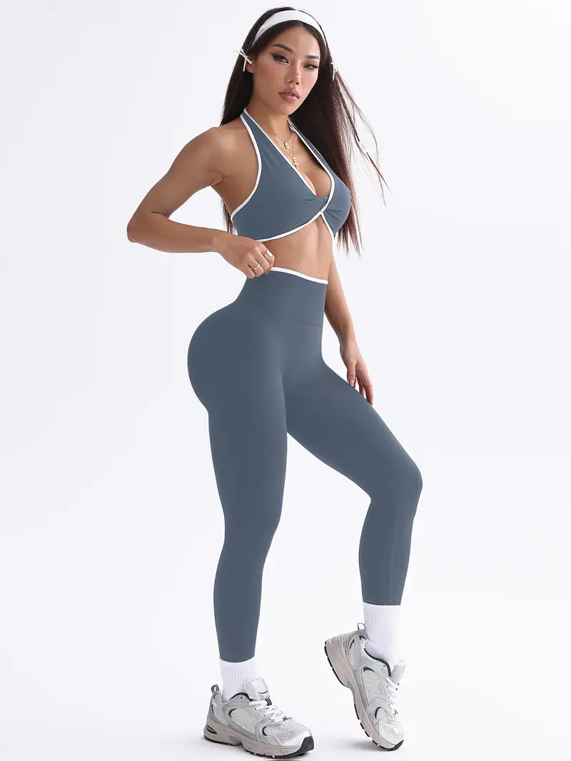 4-Piece Women’s Sports Bra & Leggings Set