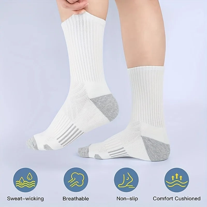 Men’s Outdoor Gym Grip Socks – 20 Pairs Black