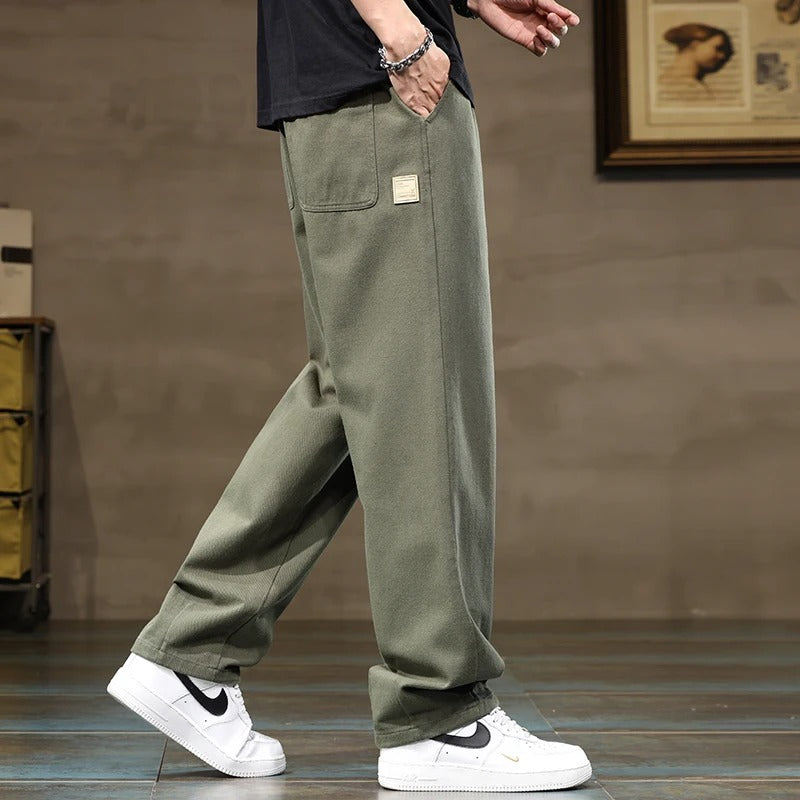 Men's Loose Wide-Leg Trousers