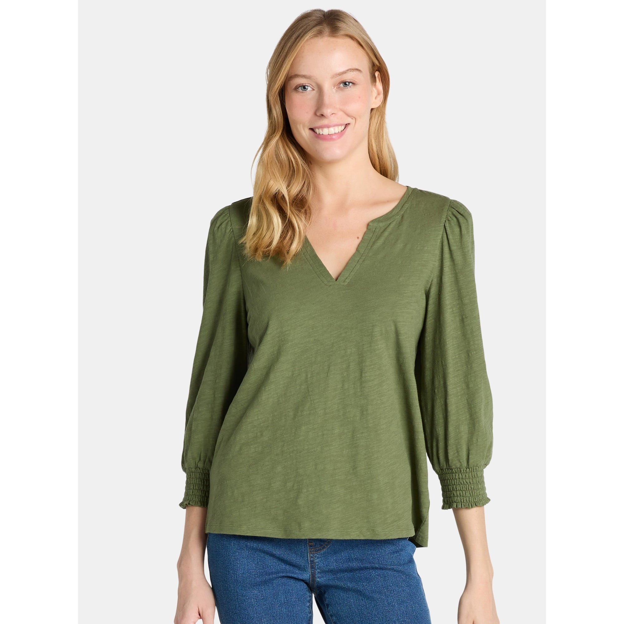 Notch Neck Top