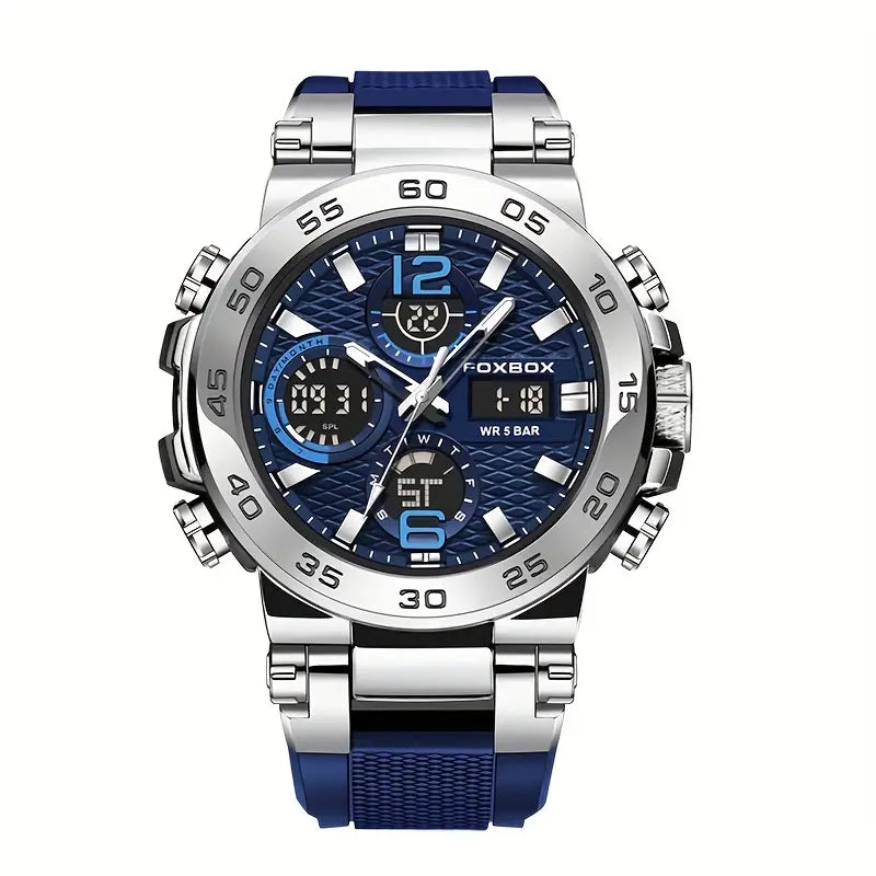 Dual Display Digital Military Quartz Watch