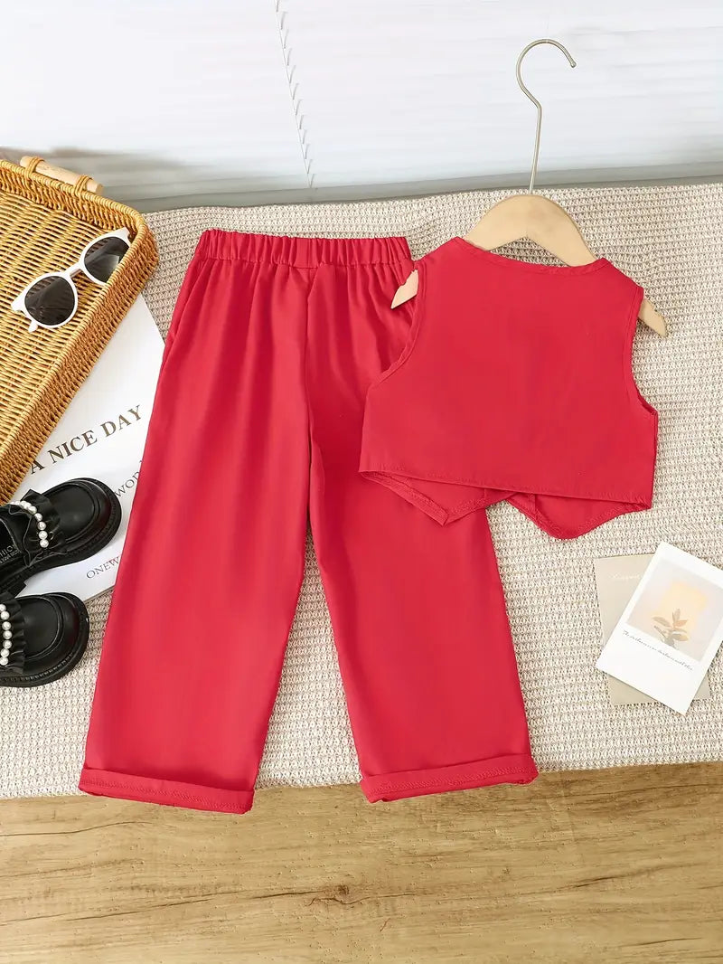 Girls' Elegant Two-Piece Set