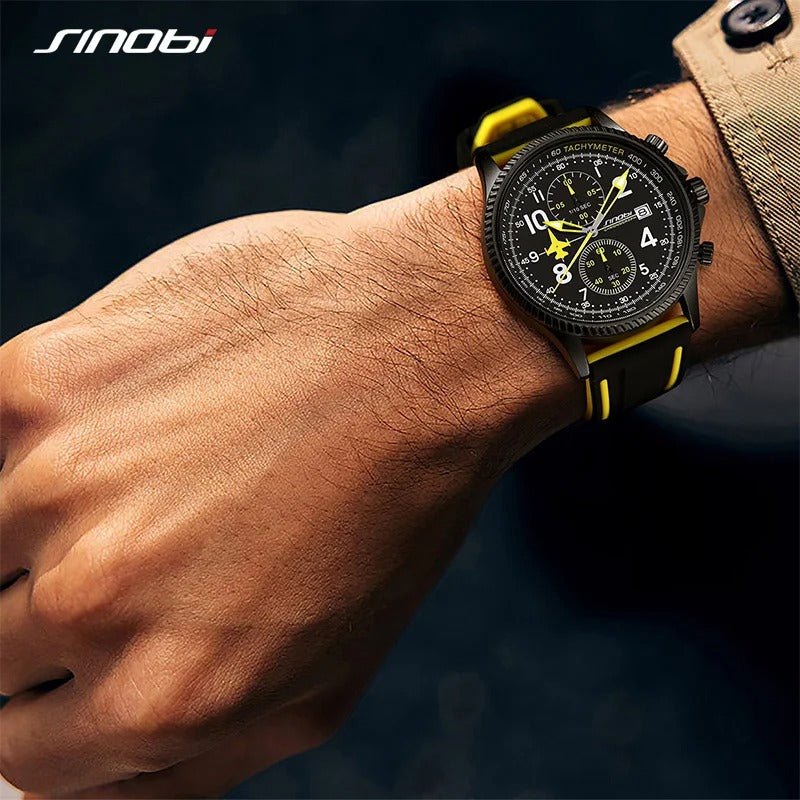 Creative Airplane Chronograph Men's Watch -