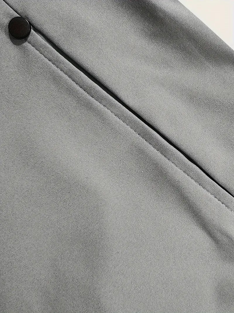 Men's Solid Sports Jacket with Pockets