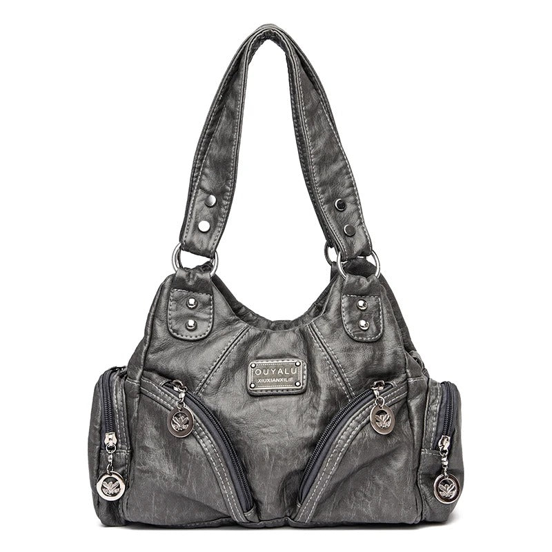 Luxury Large Capacity Leather Handbag