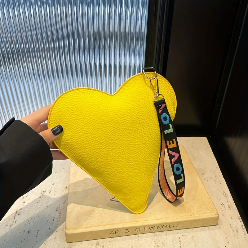 Fashion Heart-Shaped Mini Clutch for Women