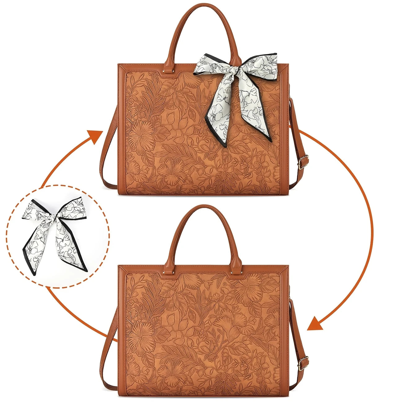 Women 15.6 Inch Laptop Tote Bag Computer Tote Bag Business Lightweight