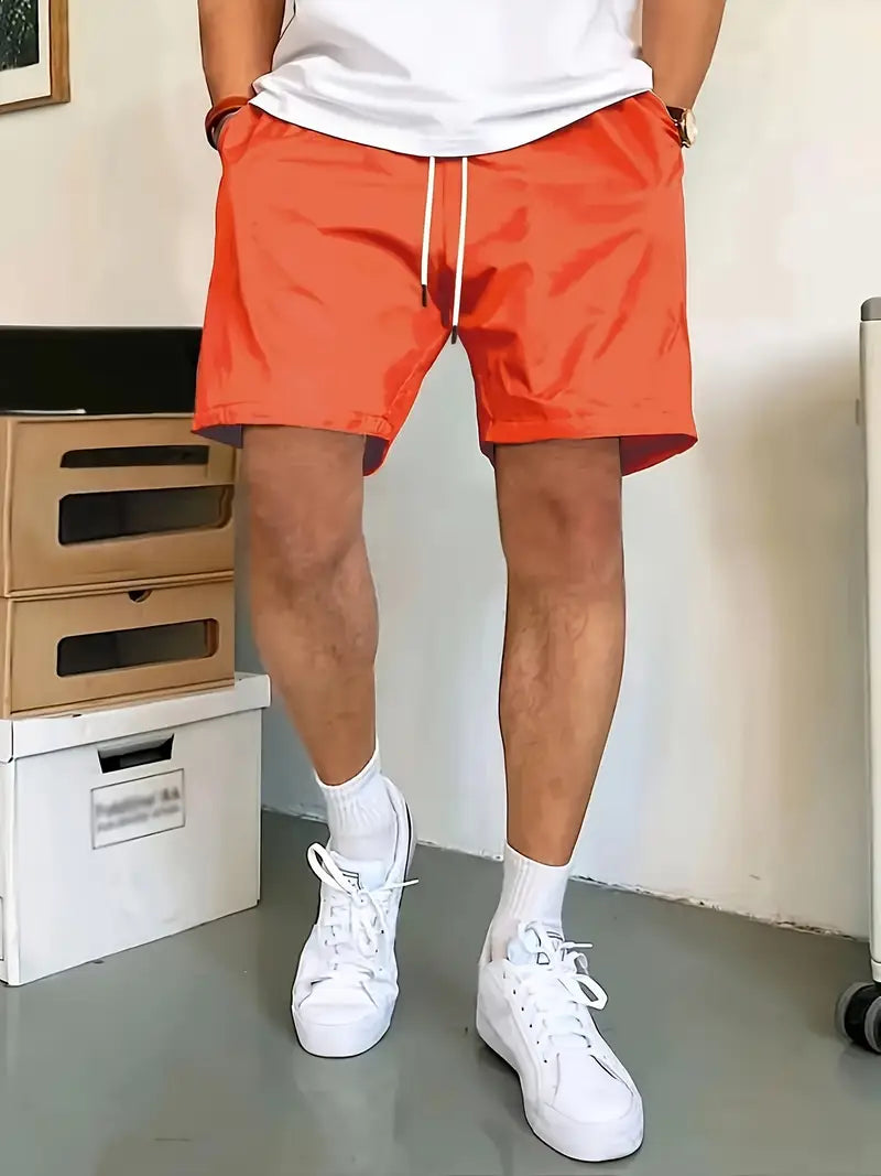 Men’s Solid Color Casual Shorts