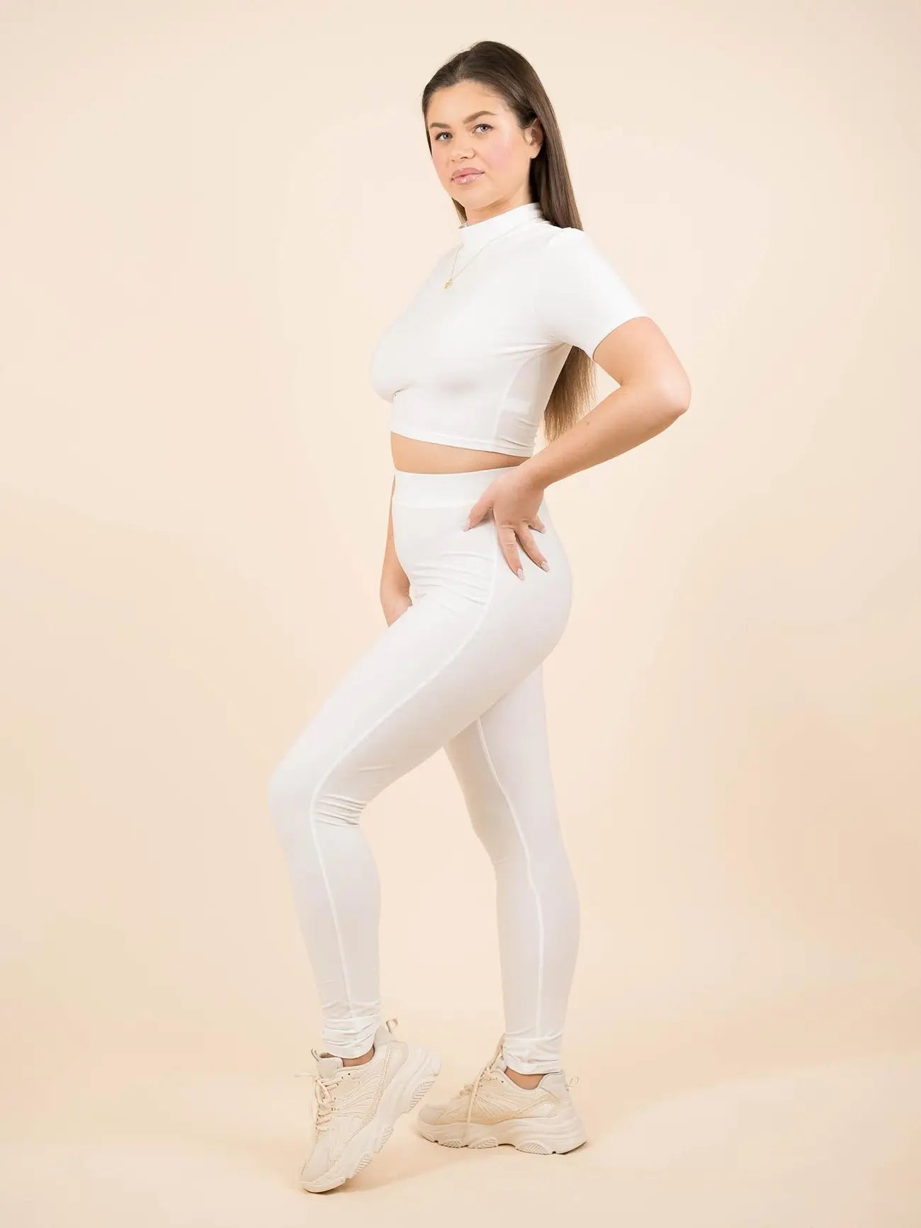 Cut-Out Top: Stylish Workout Set