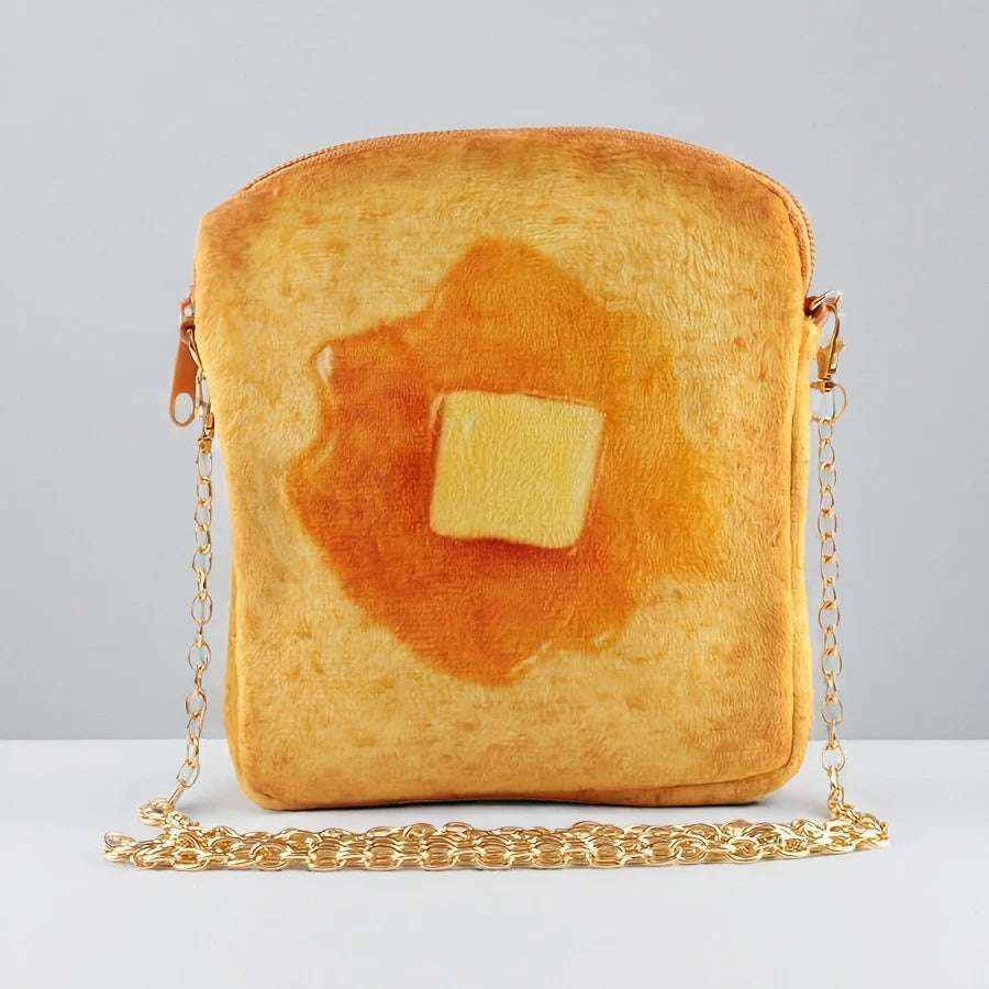 Women's Toast-Shaped Crossbody Bag