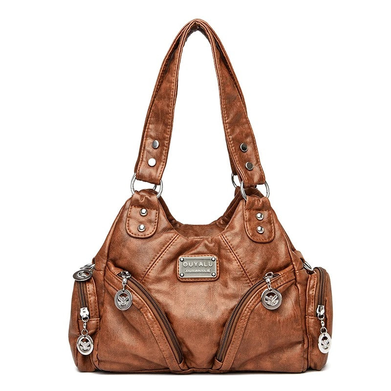 Luxury Large Capacity Leather Handbag