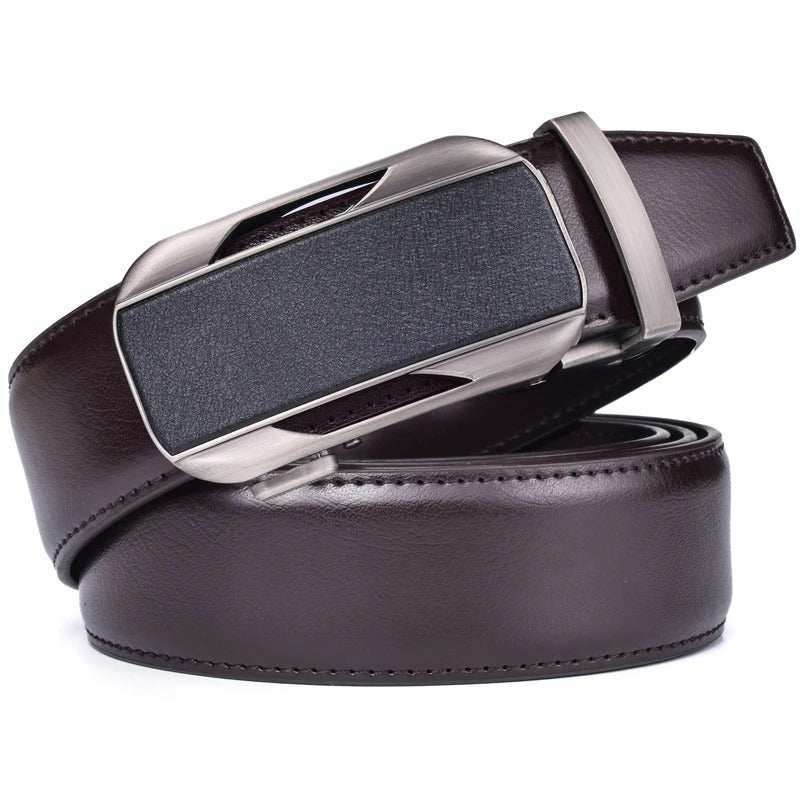 Men’s Genuine Leather Ratchet Dress Belt – 120cm