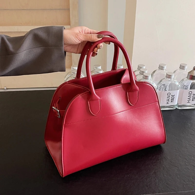 Vintage Suede PU Leather Tote Bag