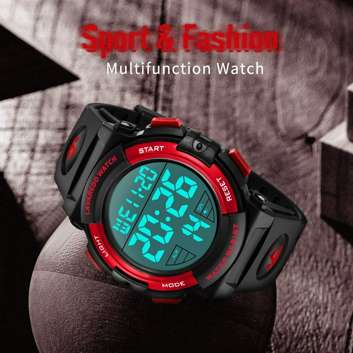 Watches for Man Digital Watches Waterproof Sport Watch with LED Backlight, Running Sports Digital Watch Gifts for Man Father's Day Gift