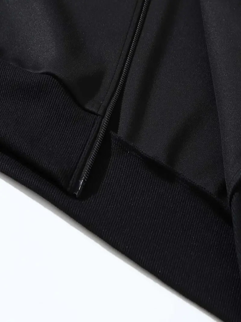 Men's Slim-Fit Casual Stand Collar Jacket