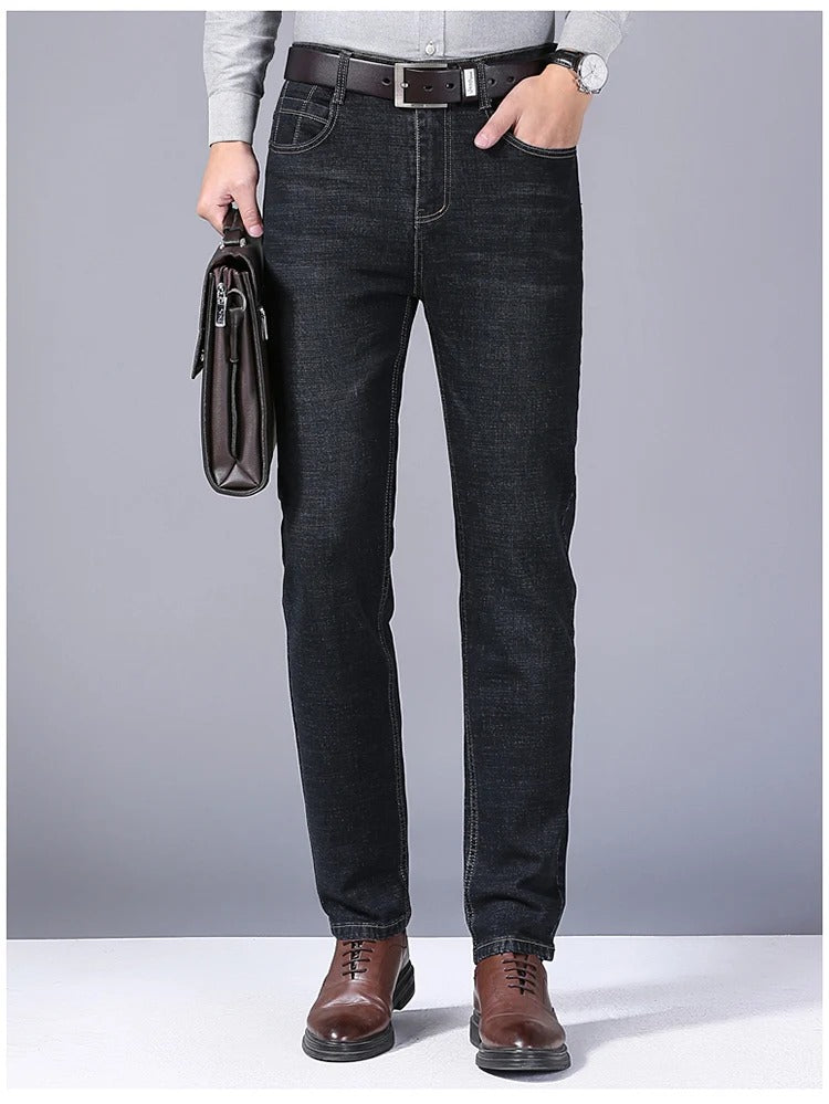 Men's Stretch Slim Fit Straight-Leg Jeans