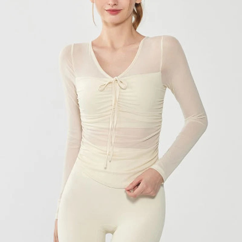 Women’s Long Sleeve Padded Yoga Top