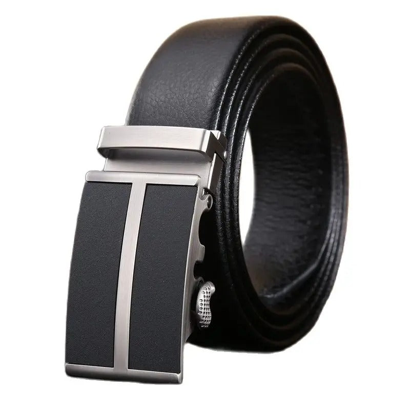 Men’s Business Belt – 130cm Fiber Leather