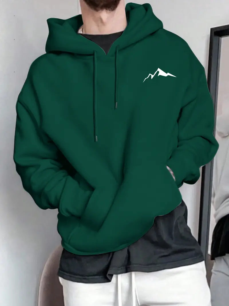 Men's Print Fleece-Lined Hoodie