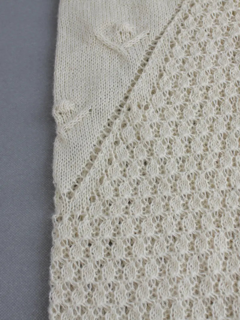 Elegant Women's Knit Sweater with Cut-Out Detail