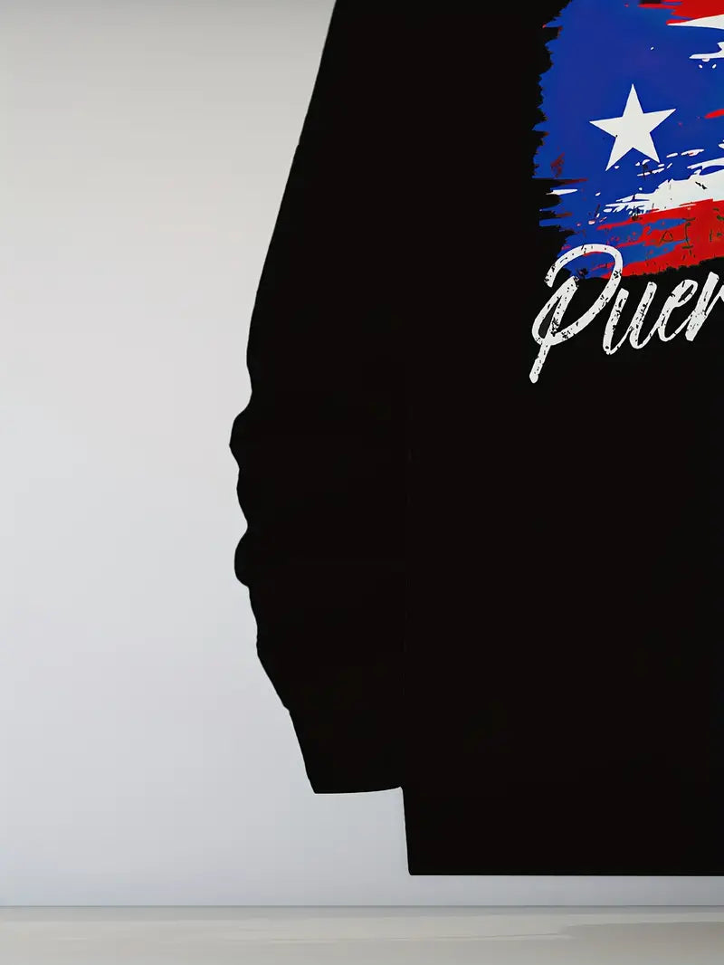 Men's "Free Cuba" Graphic Zip-Up Hoodie Jacket