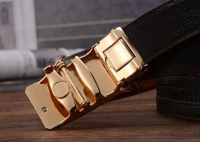 Men Designer Genuine Leather Belt 110–120cm