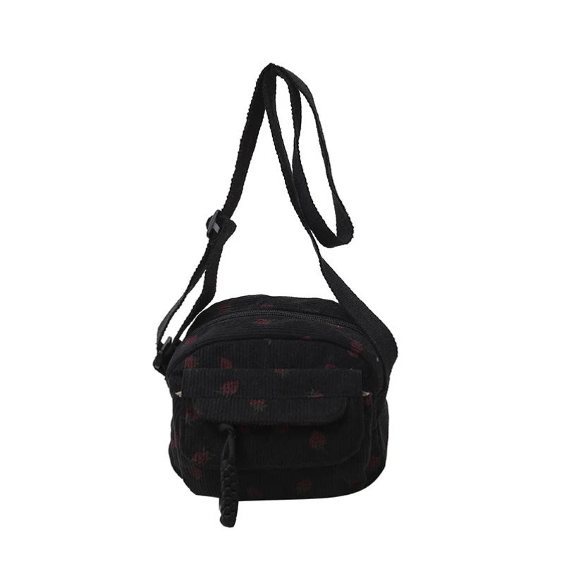 Women's Lightweight Corduroy Crossbody Bag
