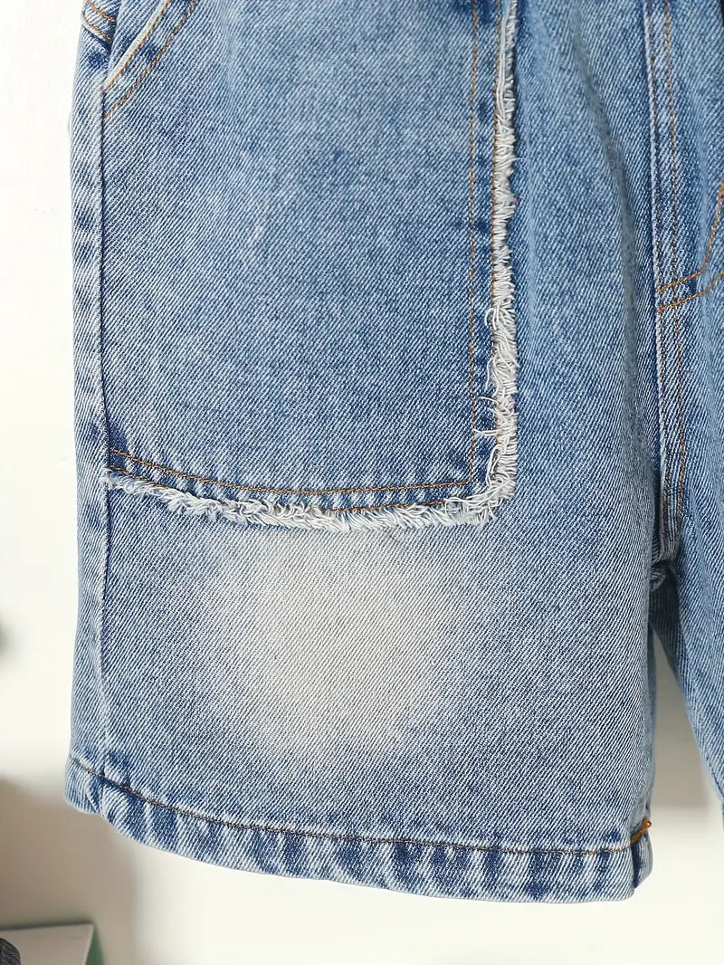 Boys' Casual Denim Shorts with Pockets