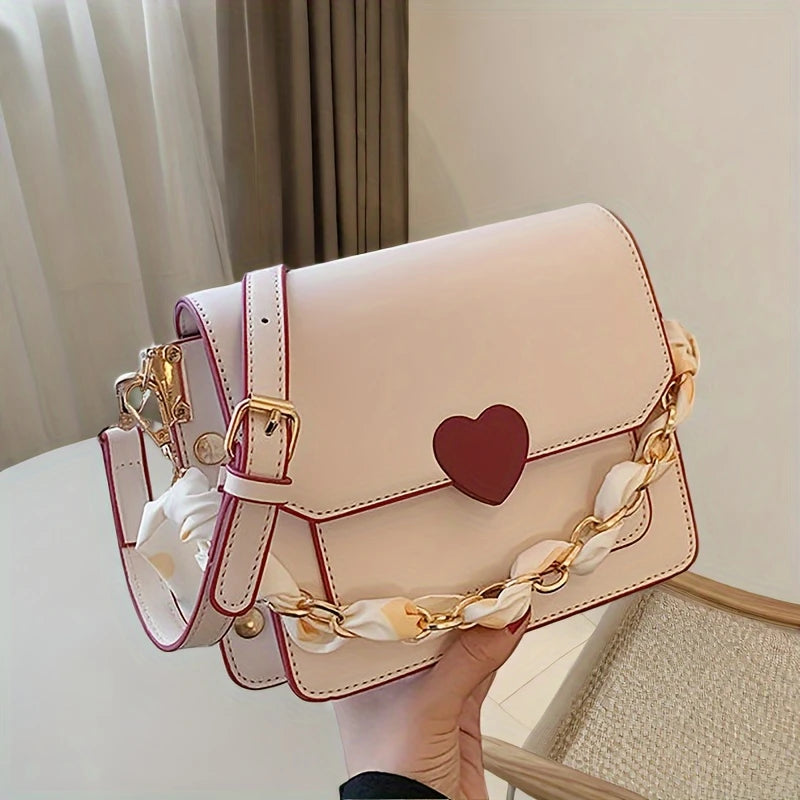 High Quality Pink Heart Crossbody Bag for Women