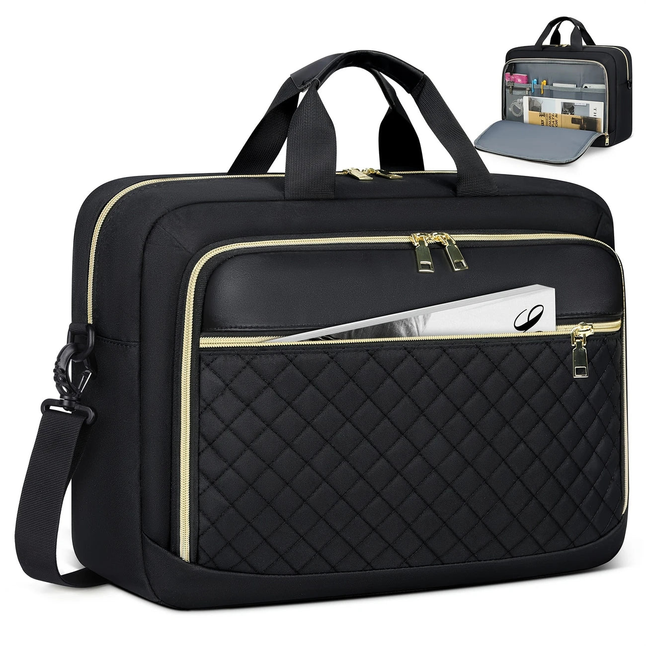 Women Men Waterproof Shoulder Messenger Bag Large Computer Bag for Business Office Work College