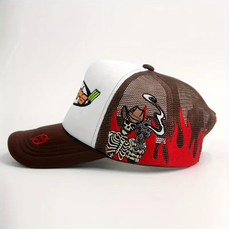 Men's Premium Embroidered Logo Trucker Hat
