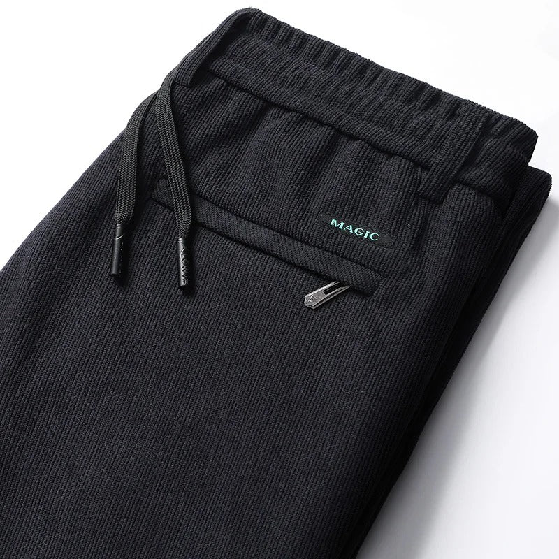 Men's Elastic Waist Casual Trousers