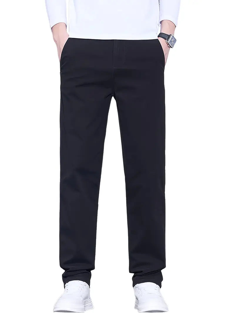 Men'S Classic-Fit Stretch Casual Chino Pants