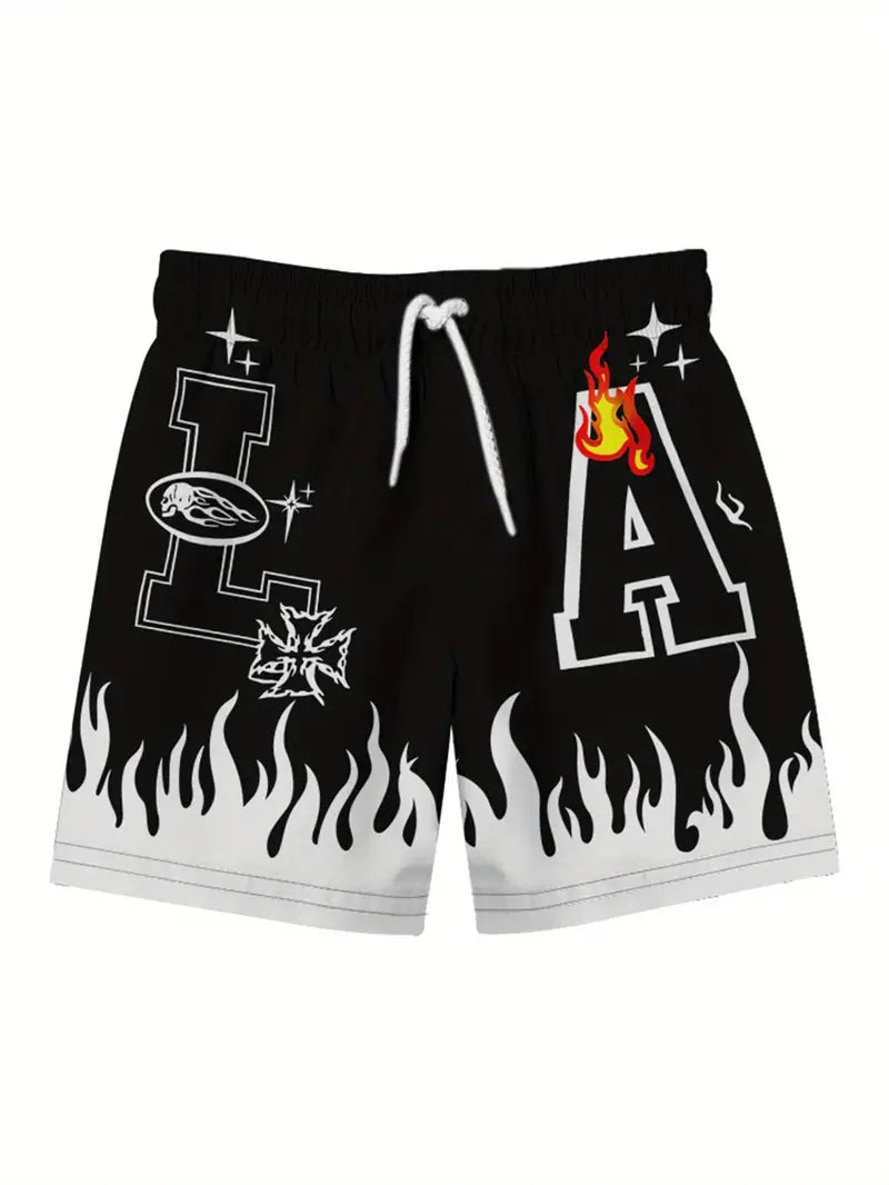 Men's LA Graphic Print Shorts