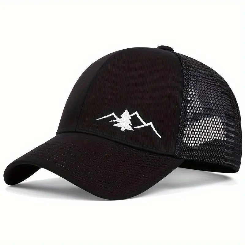 Men's Mountain Embroidered Mesh Cap