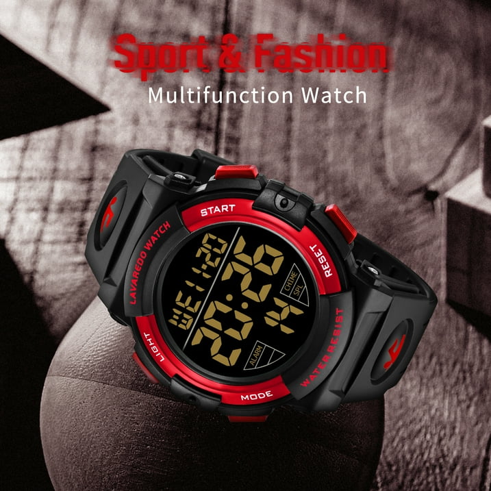 Watches for Man Digital Watches Waterproof Sport Watch with LED Backlight, Running Sports Digital Watch Gifts for Man Father's Day Gift