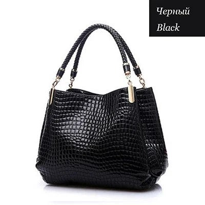 Luxury Crocodile Designer Leather Handbag