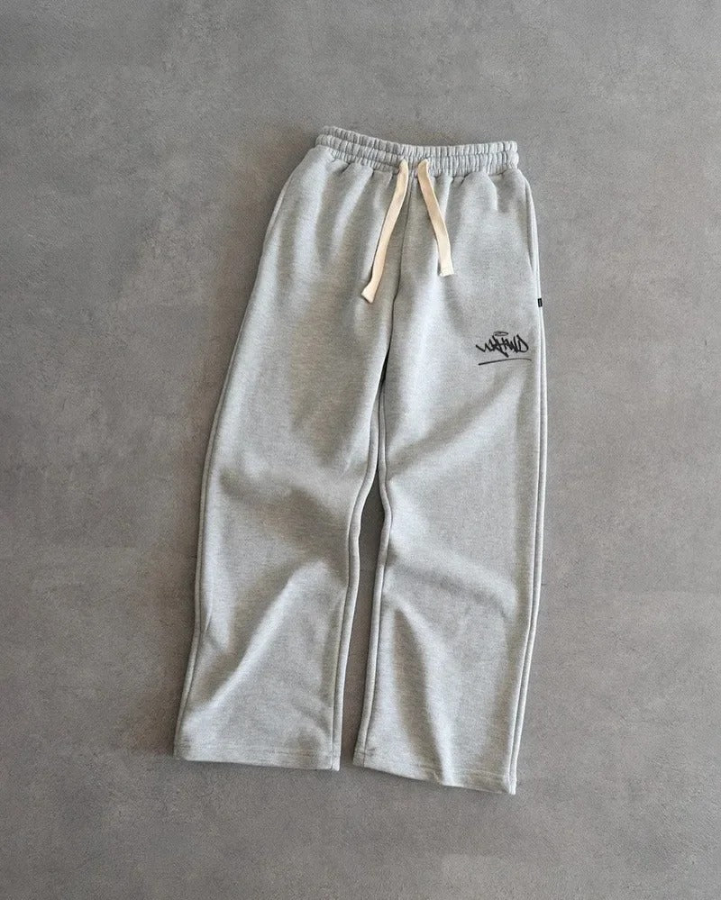 Men's American Street Vintage Alphabet Print Trousers