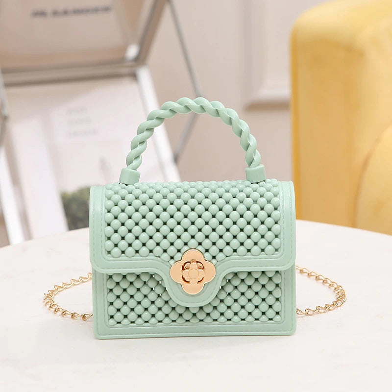 Women'S Fashion PVC Chain Crossbody Bag DIY Mini Handbag