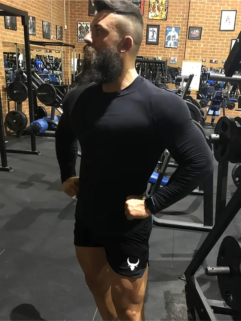 Men's Athletic Calf Print Shorts - 2-Pack