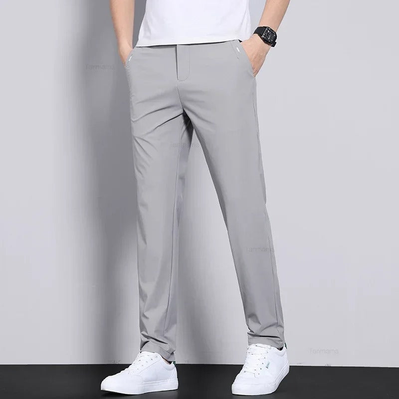 Men's Ultra-Thin Elastic Casual Trousers